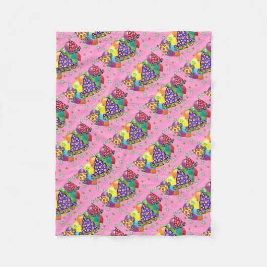 Petten van de Birthay Party Fleece Deken (Voorkant)