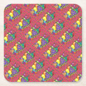 Petten van de Birthay Party Kartonnen Onderzetters (Voorkant)