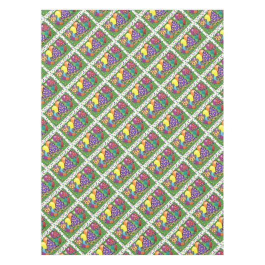 Petten van de Birthay Party Tafelkleed (Voorkant)