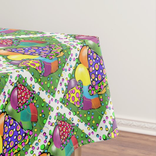 Petten van de Birthay Party Tafelkleed (Voorbeeld)