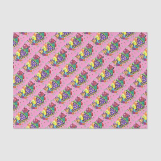 Petten van de Birthay Party Tissuepapier (Voorkant)