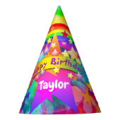 Petten van de Birthday Party Rainbow HAMbyWG Feesthoedjes (Voorkant)