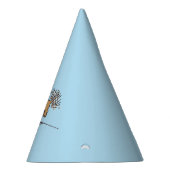 Petten van de blauwe partij Dachshund Feesthoedjes (Rechts)