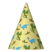 Petten van de Dinosaurs-partij Feesthoedjes (Links)