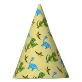 Petten van de Dinosaurs-partij Feesthoedjes (Rechts)