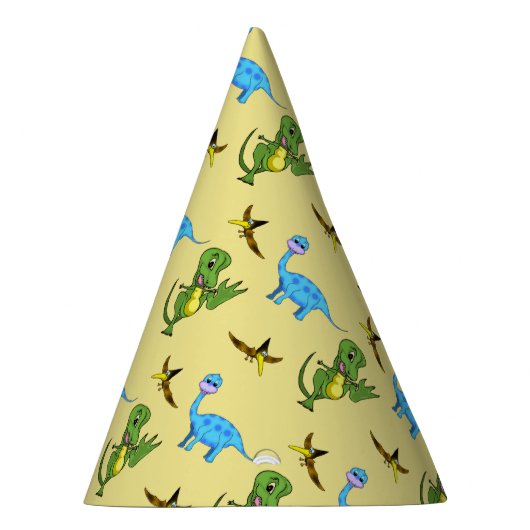 Petten van de Dinosaurs-partij Feesthoedjes (Rechts)