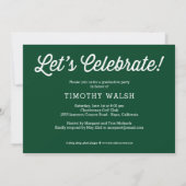 Petten VAN DE EDITABLE KLEUR Afstuderen Kaart (Achterkant)