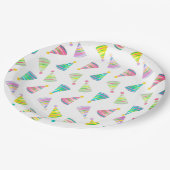 Petten van de feestpartij papieren bordje (Gekanteld)