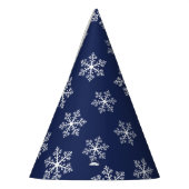 Petten van de Navy Snowflake Party Feesthoedjes (Links)
