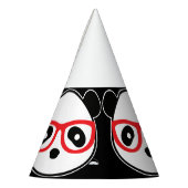 Petten van de Panda-Beer - het Beer van de Cartoon Feesthoedjes (Links)