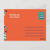 Petten van de partij briefkaart (Achterkant)