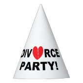 petten van de partij "Divorce Party" Feesthoedjes (Voorkant)