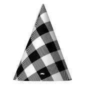 Petten van de winterwitte buffelpartij feesthoedjes (Links)