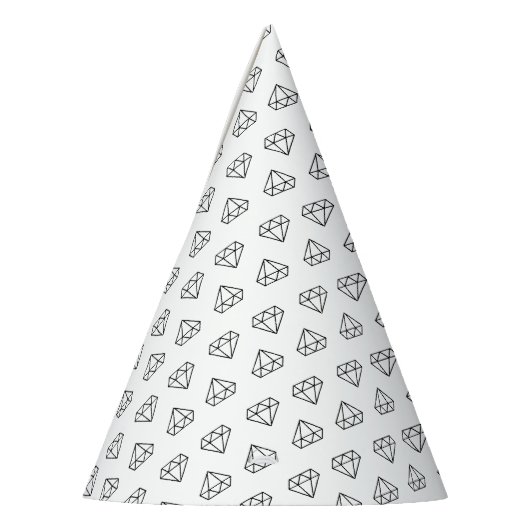 Petten van Diamond Pattern Party Feesthoedjes (Links)