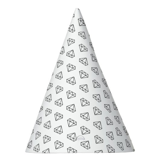Petten van Diamond Pattern Party Feesthoedjes (Rechts)
