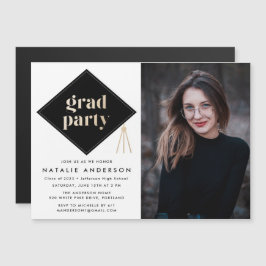 Petten van fotograaf magnetische uitnodiging