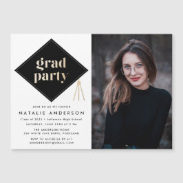 Petten van fotograaf magnetische uitnodiging