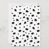 Petten van Graduation Party Invitation Kaart (Achterkant)