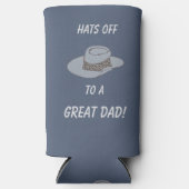 Petten van grijs Pet Seltzer Blikjeskoeler (Voorkant)