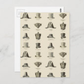 Petten van  Mannen Briefkaart (Voorkant / Achterkant)