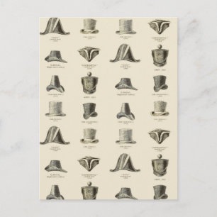 Petten van  Mannen Briefkaart