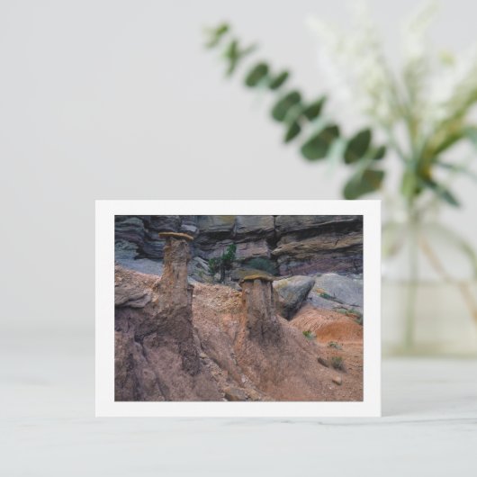 "Petten van modder" Briefkaart (Staand voorkant)