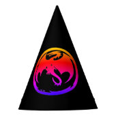 Petten van Neon Dragon Feesthoedjes (Voorkant)