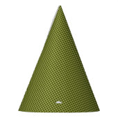 Petten VAN Olive Green Gingham-PAPER PARTY Feesthoedjes (Links)