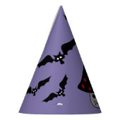 Petten van paddenstoel Vampire-partij Feesthoedjes (Links)