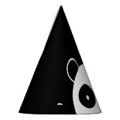 Petten van Panda-feestjes, versieringen Feesthoedjes (Links)