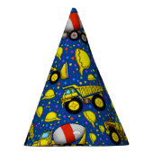 Petten van partijen bij bouwgebiedpapier feesthoedjes (Rechts)