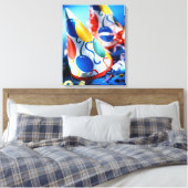 Petten van partijen canvas afdruk (Insitu (Slaapkamer))