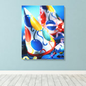 Petten van partijen canvas afdruk (Insitu (Houten vloer))