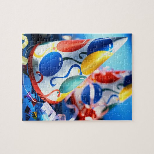 Petten van partijen legpuzzel (Horizontaal)