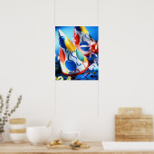 Petten van partijen poster (Keuken)