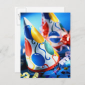 Petten van partijen uitnodiging briefkaart (Voorkant / Achterkant)