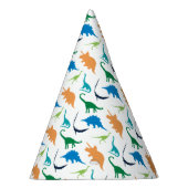 Petten van Preppy Dinosaur Birthday Party Feesthoedjes (Rechts)