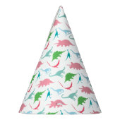 Petten van Preppy Dinosaur Birthday Party Feesthoedjes (Links)