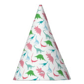 Petten van Preppy Dinosaur Birthday Party Feesthoedjes (Rechts)