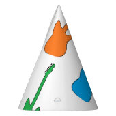 Petten van Rainbow Guitar Party Feesthoedjes (Links)
