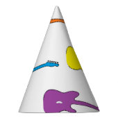 Petten van Rainbow Guitar Party Feesthoedjes (Rechts)