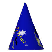 Petten van Robot Girl Stars Party Feesthoedjes (Rechts)