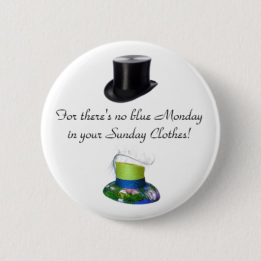 Petten van Sunday Clothes Ronde Button 5,7 Cm (Voorkant)