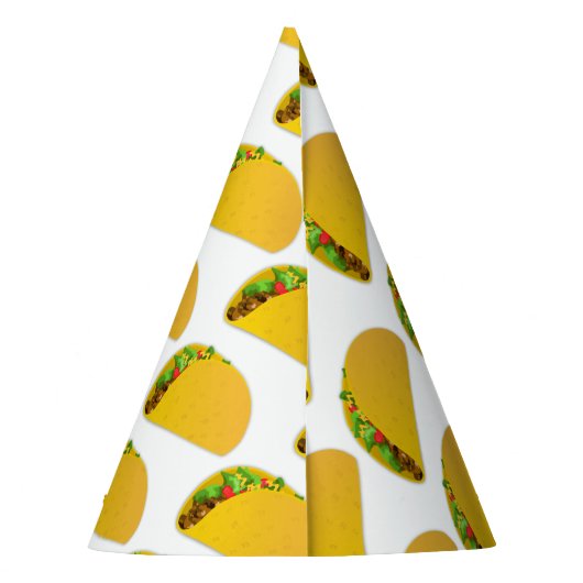 PETTEN VAN TACO BIRTHDAY-PARTIJ FEESTHOEDJES (Achterkant)