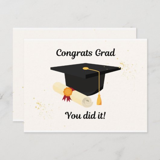 Petten van u af: Afstuderen Kaarten (Voorkant / Achterkant)