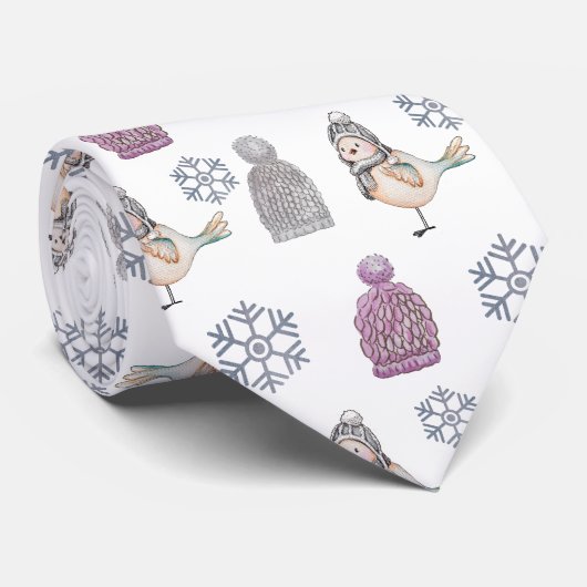 Petten van wolkiet en spoelrijen stropdas (Opgerold)