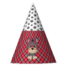Petten van Yorkie Puppy Dogs Red Play Birthday Par