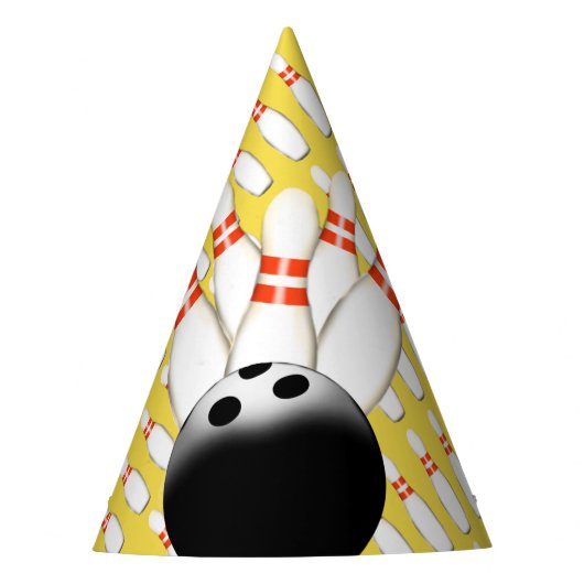 Petten voor Bowlingpapier Feesthoedjes (Voorkant)