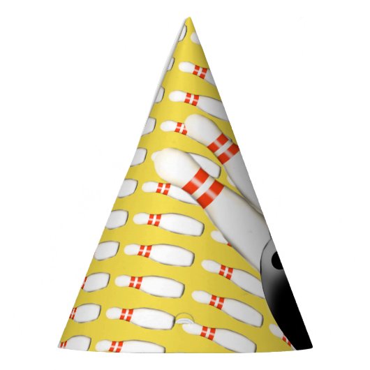 Petten voor Bowlingpapier Feesthoedjes (Links)