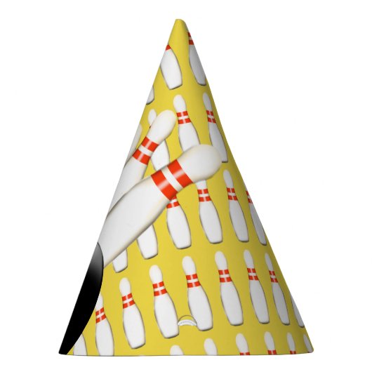 Petten voor Bowlingpapier Feesthoedjes (Rechts)